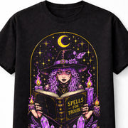 Spells For Trouble Gothic Witch Magic Halloween Unisex T-Shirt