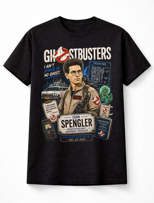 Ghostbusters Egon Spengler Proton Pack Movie Unisex T-Shirt