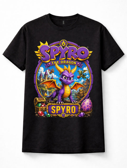 Spyro The Dragon Retro Video Game Gamer Graphic Unisex T-Shirt