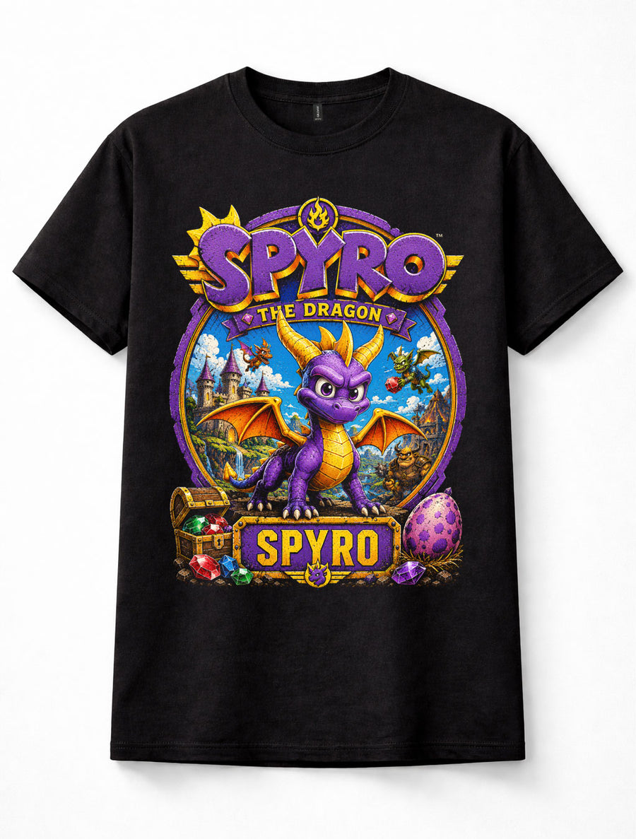 Spyro The Dragon Retro Video Game Gamer Graphic Unisex T-Shirt