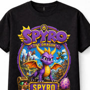 Spyro The Dragon Retro Video Game Gamer Graphic Unisex T-Shirt