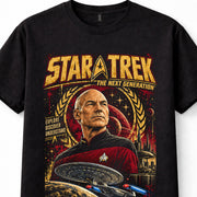 Star Trek Next Generation Captain Picard Enterprise Unisex T-Shirt
