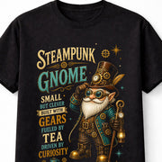 Steampunk Gnome Victorian Clockwork Gear Fantasy Graphic Unisex T-Shirt