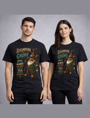 Steampunk Gnome Victorian Clockwork Gear Fantasy Graphic Unisex T-Shirt