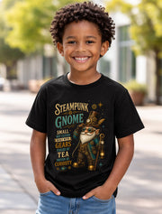 Steampunk Gnome Victorian Clockwork Gear Fantasy Graphic Unisex T-Shirt