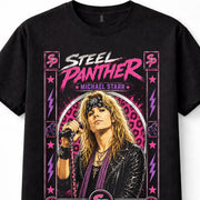 Steel Panther Michael Starr Glam Metal Rock Band Graphic Unisex T-Shirt