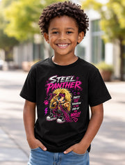Steel Panther Party Like Tomorrow Graphic T-Shirt Glam Metal Band Fan Tee 80s Rock Music Lyrics Shirt Adult & Kids Unisex T-Shirt