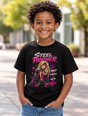 Steel Panther Party Like Tomorrow Is The End Of The World Graphic T-Shirt Glam Metal Band Fan Tee 80s Rock Music Shirt Adult & Kids Unisex T-Shirt