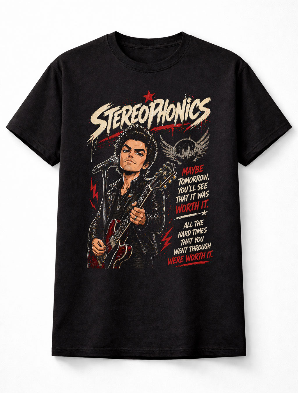 Stereophonics Maybe Tomorrow Graphic T-Shirt Indie Rock Band Fan Tee Alternative Music Lyrics Shirt Adult & Kids Unisex T-Shirt