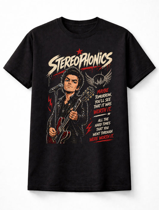 Stereophonics Maybe Tomorrow Graphic T-Shirt Indie Rock Band Fan Tee Alternative Music Lyrics Shirt Adult & Kids Unisex T-Shirt