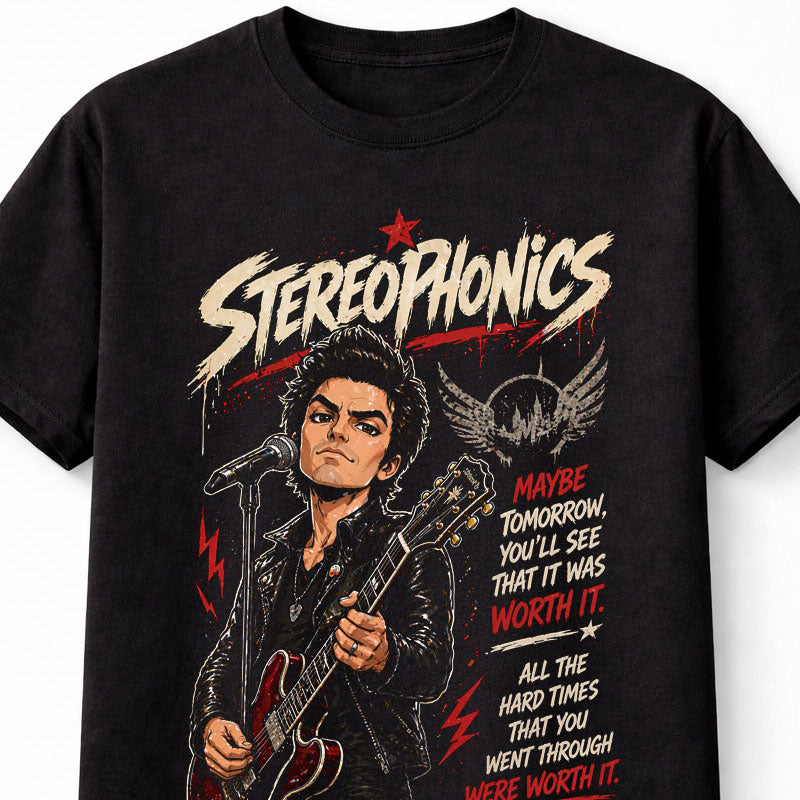 Stereophonics Maybe Tomorrow Graphic T-Shirt Indie Rock Band Fan Tee Alternative Music Lyrics Shirt Adult & Kids Unisex T-Shirt