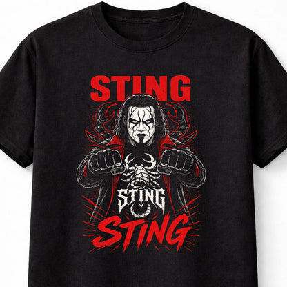 Sting Scorpion Wrestling Graphic T-Shirt Icon Face Paint Legend Adults & Kids Unisex T-Shirt