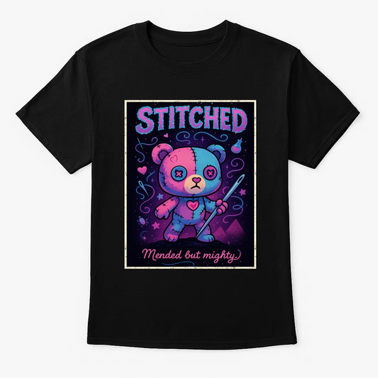 Stitched Mended but Mighty Unisex Adults & Kids T-Shirt