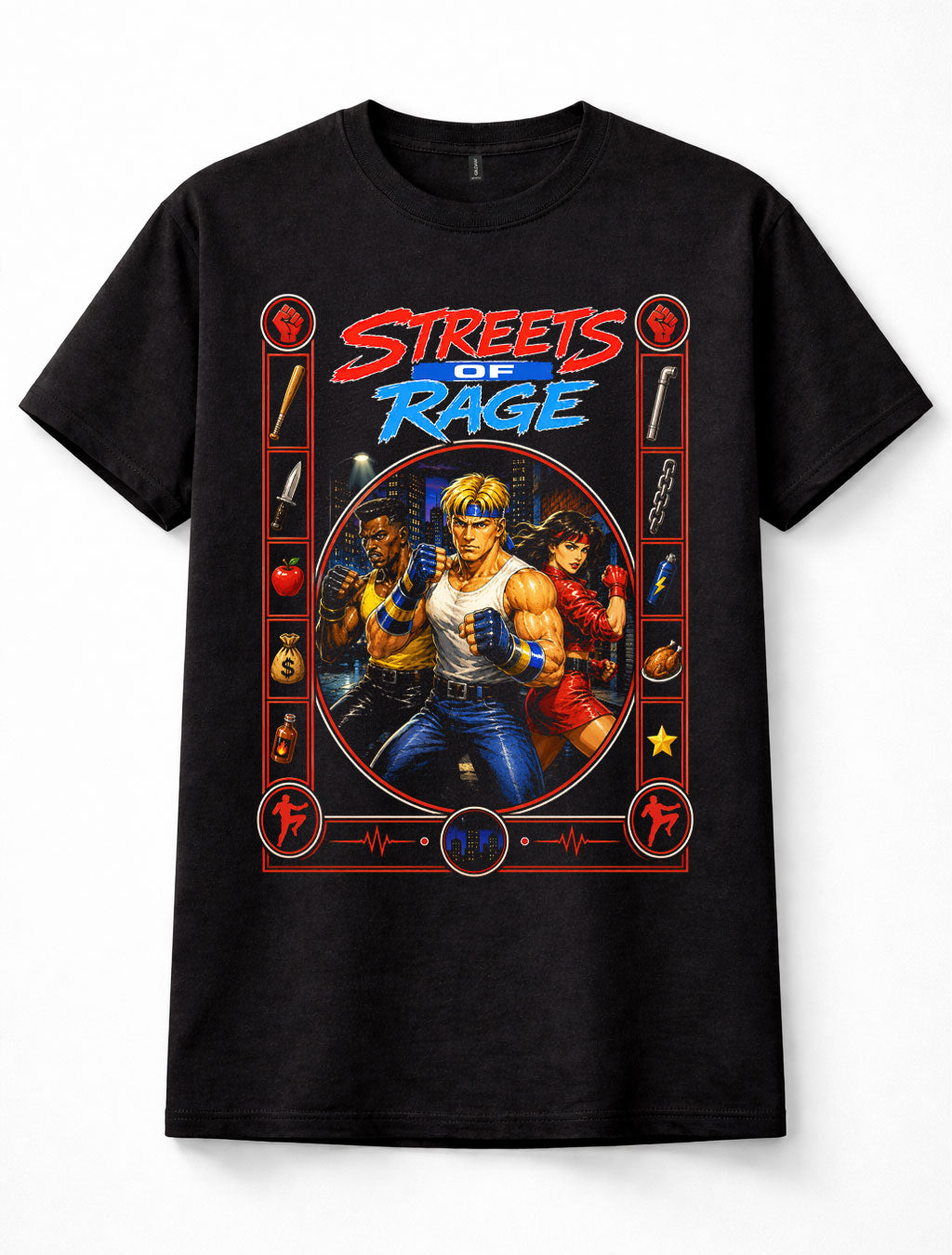 Streets of Rage Axel Blaze Adam Sega Retro Beat Em Up Gaming Unisex T-Shirt