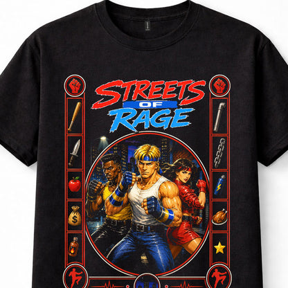 Streets of Rage Axel Blaze Adam Sega Retro Beat Em Up Gaming Unisex T-Shirt