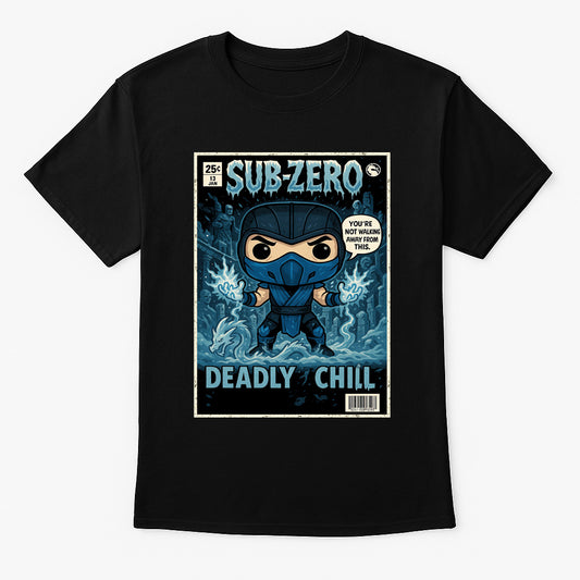 Mortal Kombat Sub-Zero “Deadly Chill” Unisex T-Shirt – Cryomancer Warrior Graphic Tee