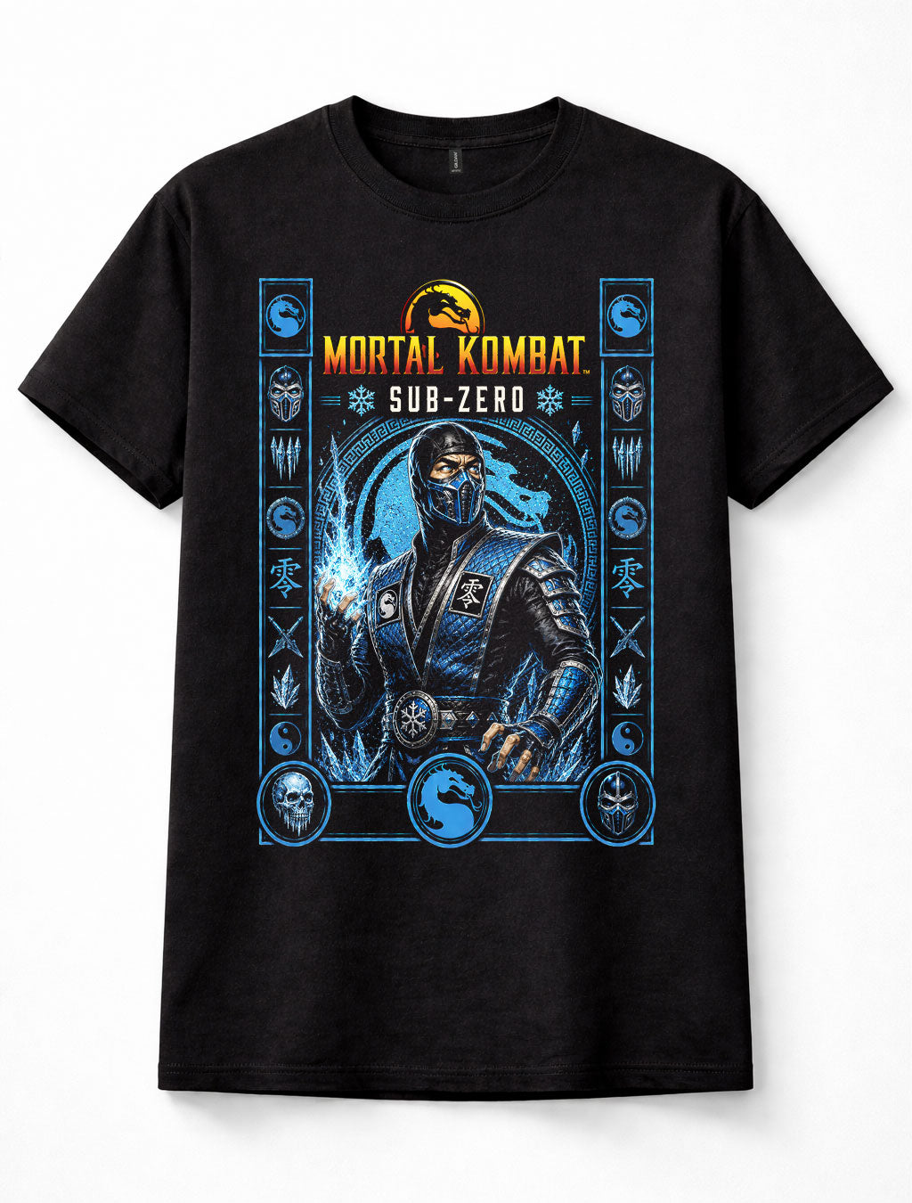 Mortal Kombat Sub-Zero Cryomancer Fighting Game Gamer Unisex T-Shirt
