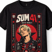 Sum 41 Deryck Whibley Pop Punk Rock Band Graphic Unisex T-Shirt