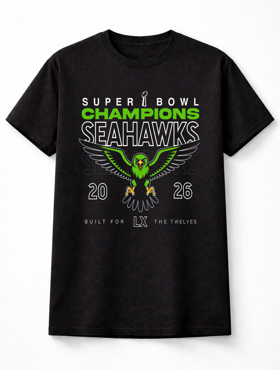 Seattle Seahawks NFL Super Bowl Champions Fan Gift 2026 Unisex T-Shirt