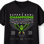 Seattle Seahawks NFL Super Bowl Champions Fan Gift 2026 Unisex T-Shirt