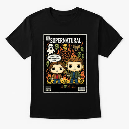 Supernatural “Carry On My Wayward Son” T-Shirt – Winchester Brothers Graphic Tee
