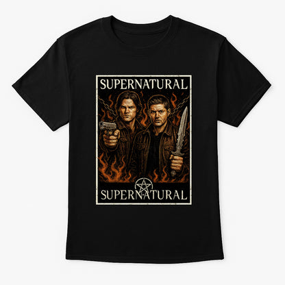 Supernatural Winchester Brothers T-Shirt – Demon Hunter Graphic Tee