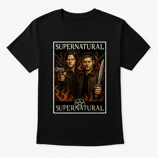 Supernatural Winchester Brothers T-Shirt – Demon Hunter Graphic Tee