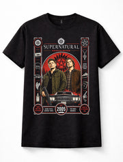 Supernatural Winchester Brothers TV Series Graphic Unisex T-Shirt