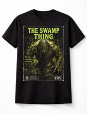 Swamp Thing VHS Horror Monster Creature Black Unisex T-Shirt