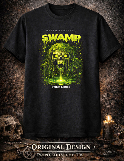 Swamp Stink Mode Unisex Toxic Gothic Creature Horror Graphic T-Shirt