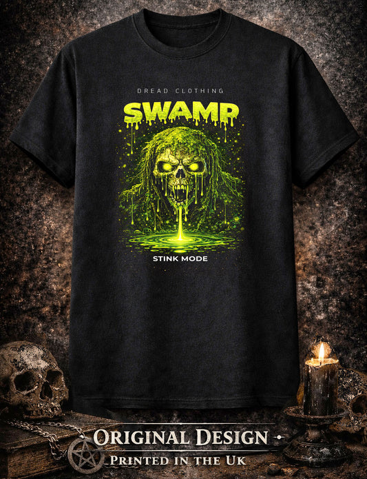 Swamp Stink Mode Unisex Toxic Gothic Creature Horror Graphic T-Shirt