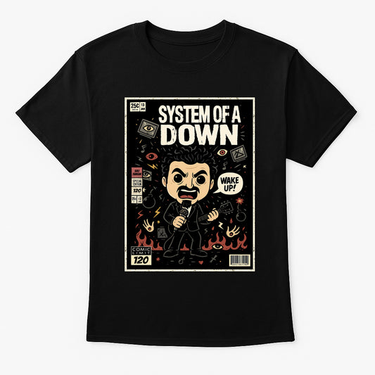 System of a Down Chop Suey Nu Metal Funko Pop Style Unisex T-Shirt