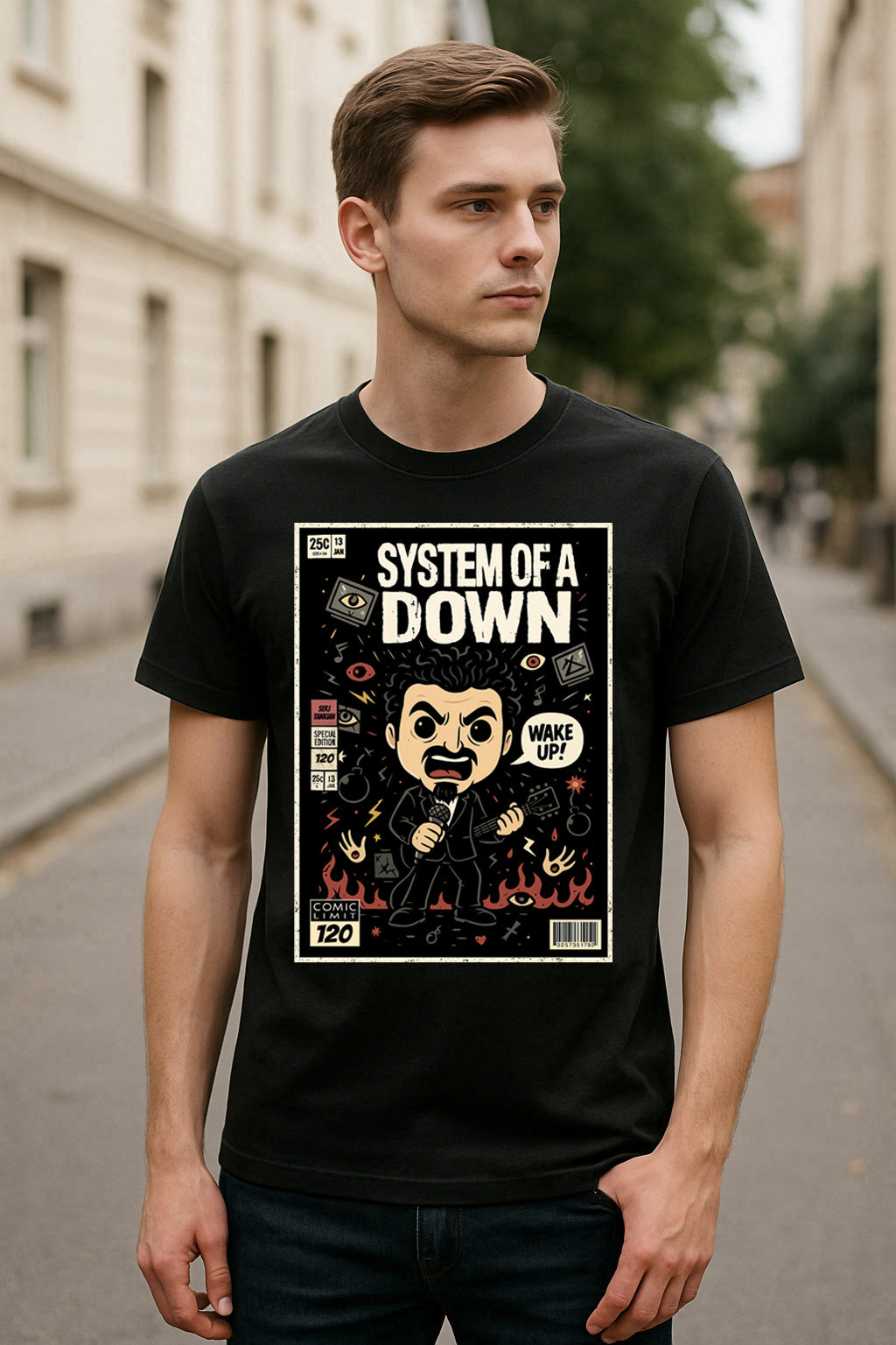 System of a Down Chop Suey Nu Metal Funko Pop Style Unisex T-Shirt