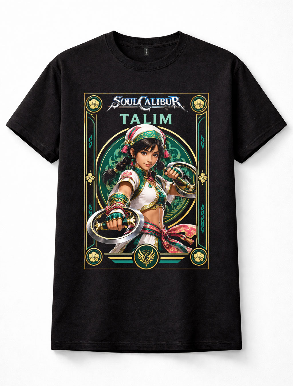 Soul Calibur Talim Wind Priestess Fighting Game Retro Black Unisex T-Shirt