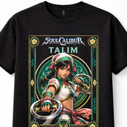 Soul Calibur Talim Wind Priestess Fighting Game Retro Black Unisex T-Shirt