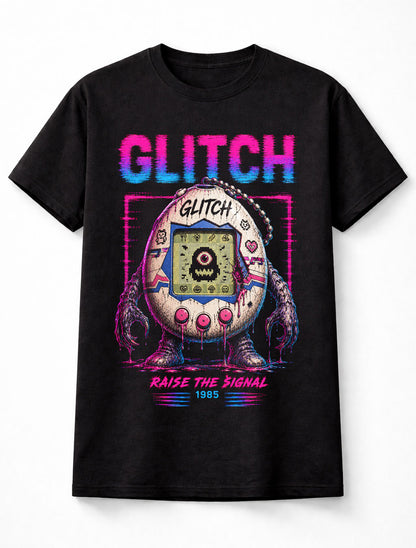 Glitch Virtual Pet Monster Retro Gaming Horror 1985 Unisex T-Shirt