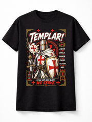 Templar Knight Crusader Medieval Armor Cross Graphic Unisex T-Shirt