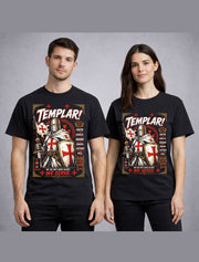 Templar Knight Crusader Medieval Armor Cross Graphic Unisex T-Shirt