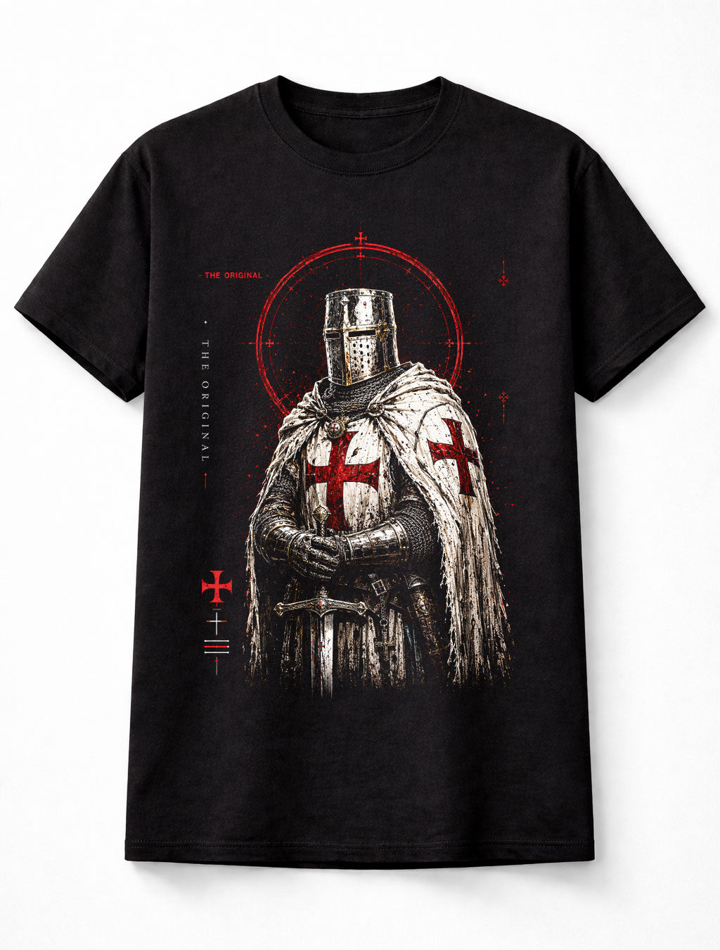 Knights Templar Crusader Medieval Warrior Gothic Armour Unisex T-Shirt