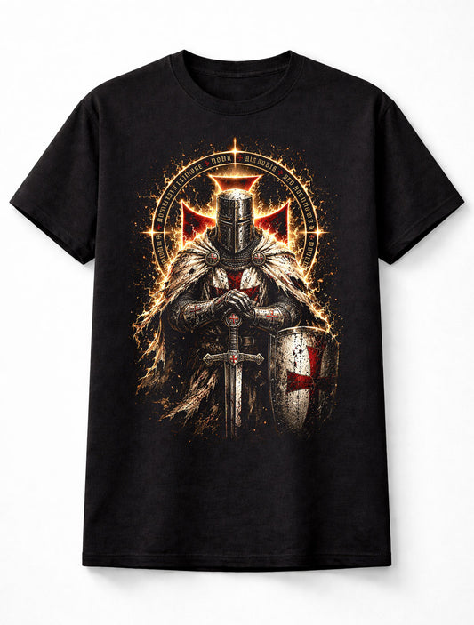 Knights Templar Crusader Medieval Warrior Unisex T-Shirt