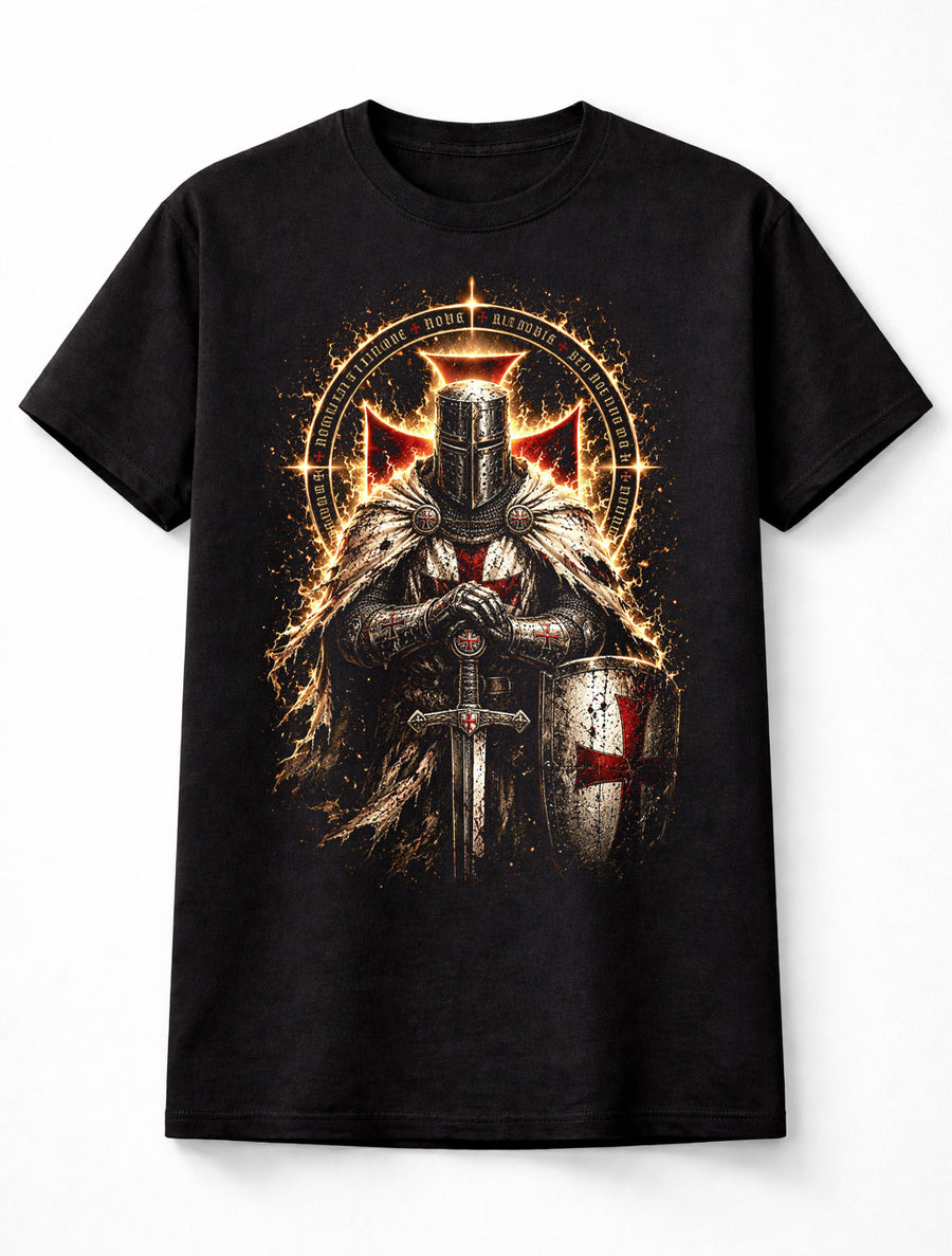 Knights Templar Crusader Medieval Warrior Unisex T-Shirt