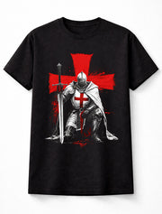 Knights Templar Cross Graphic Medieval Warrior Unisex T Shirt