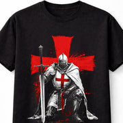 Knights Templar Cross Graphic Medieval Warrior Unisex T Shirt