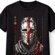 Knights Templar Helmet Crusader Medieval Warrior Cross Unisex T-Shirt