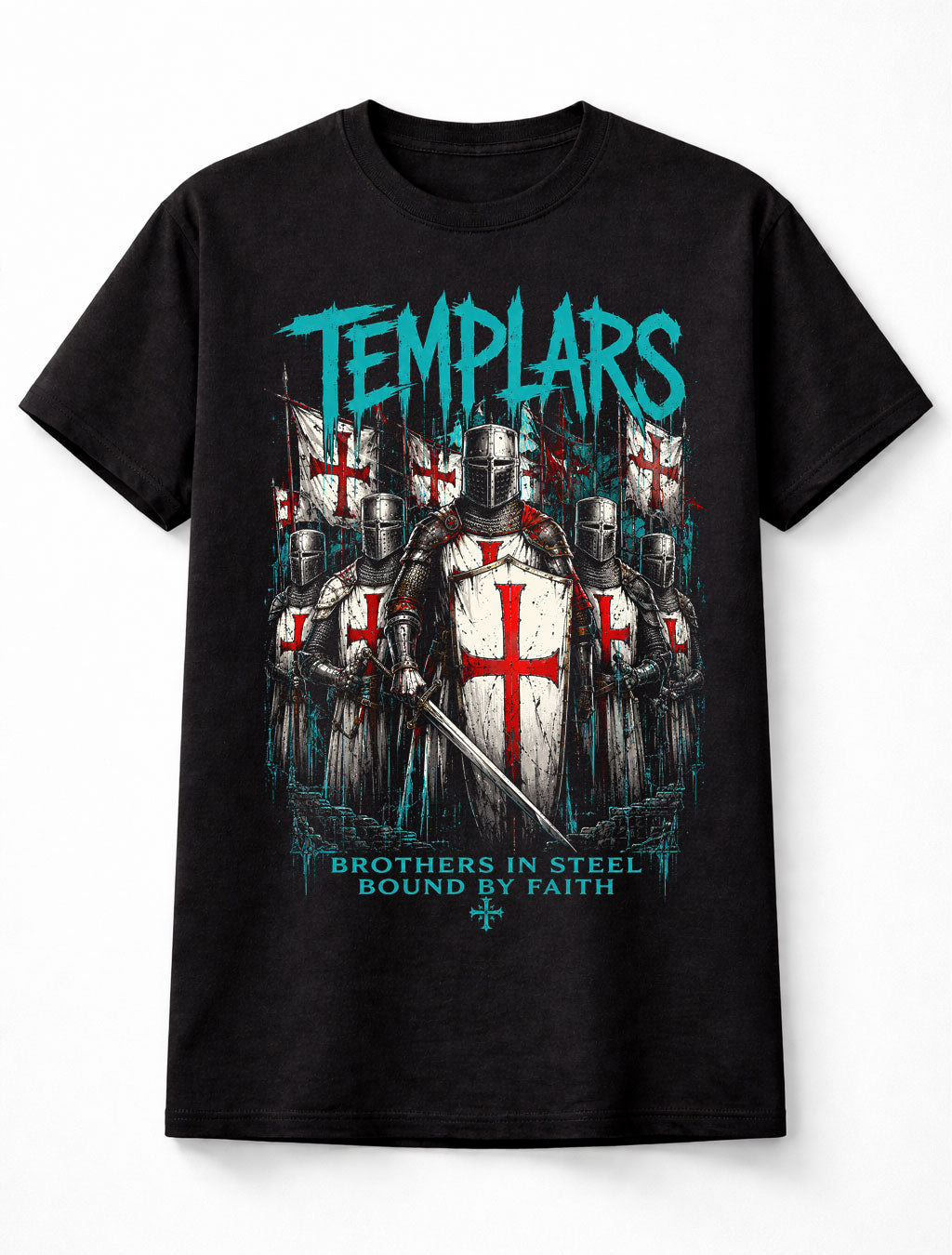 Templar Knights Crusader Medieval Warrior Gothic Unisex T-Shirt