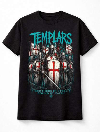 Templar Knights Crusader Medieval Warrior Gothic Unisex T-Shirt
