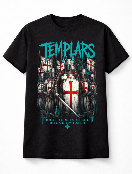 Templar Knights Crusader Medieval Warrior Gothic Unisex T-Shirt