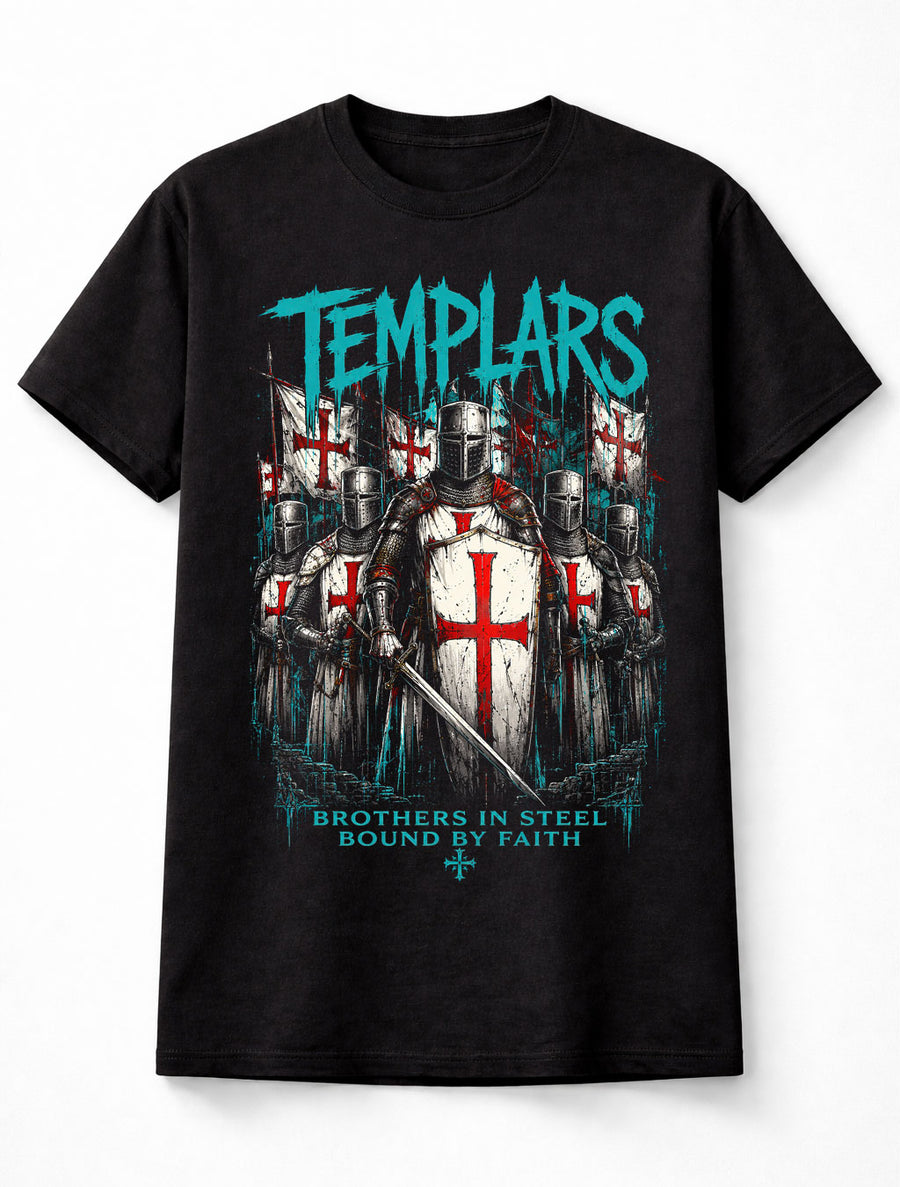 Templar Knights Crusader Medieval Warrior Gothic Unisex T-Shirt