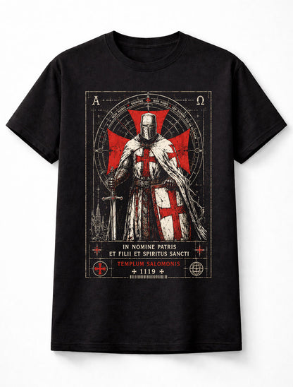 Templar Knight Medieval Crusader Faith Warrior Graphic Unisex T-Shirt
