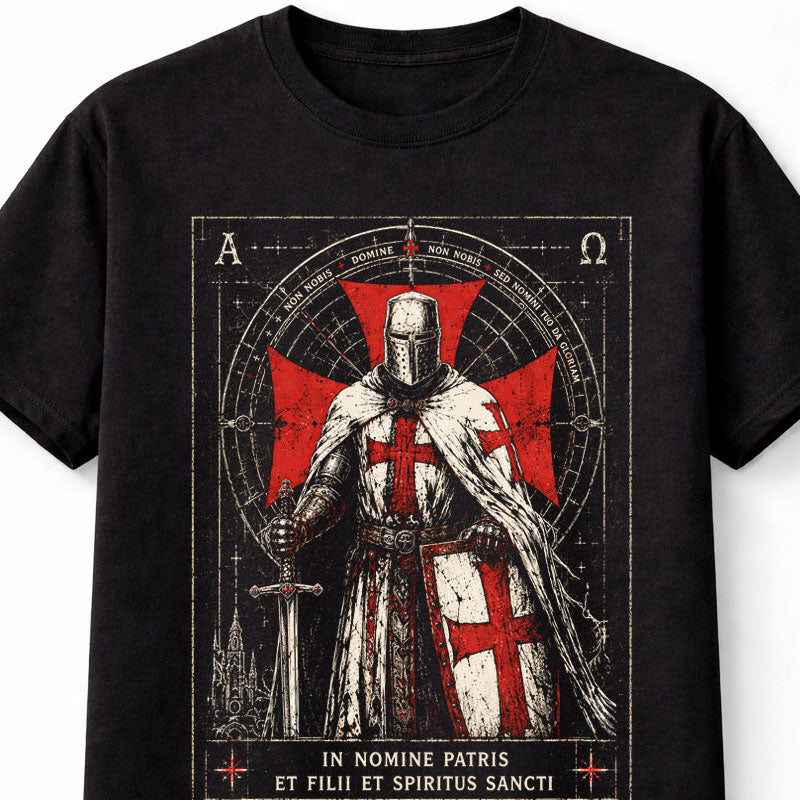Templar Knight Medieval Crusader Faith Warrior Graphic Unisex T-Shirt